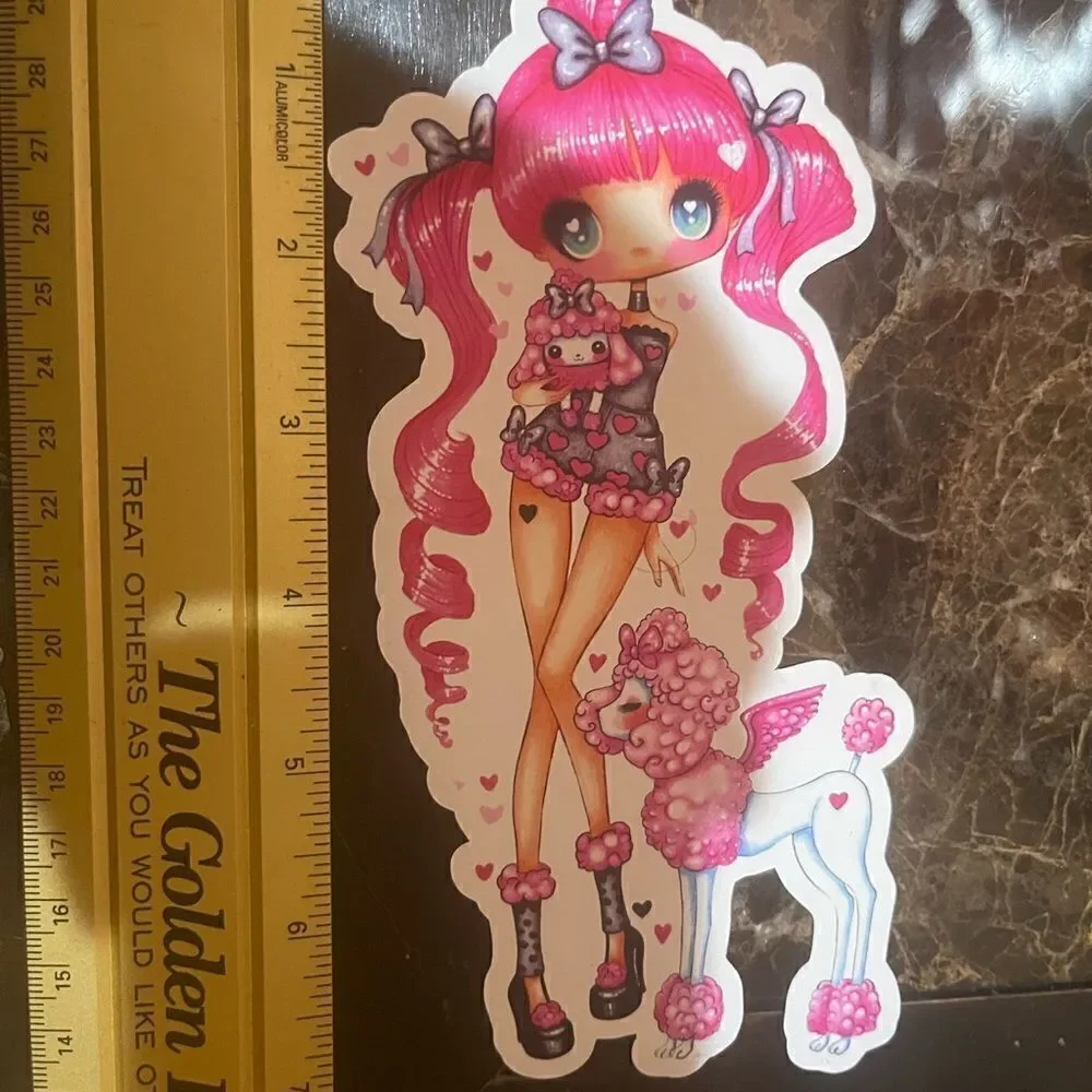 GORGEOUS SYBILE Art Magnet with Cute Girl